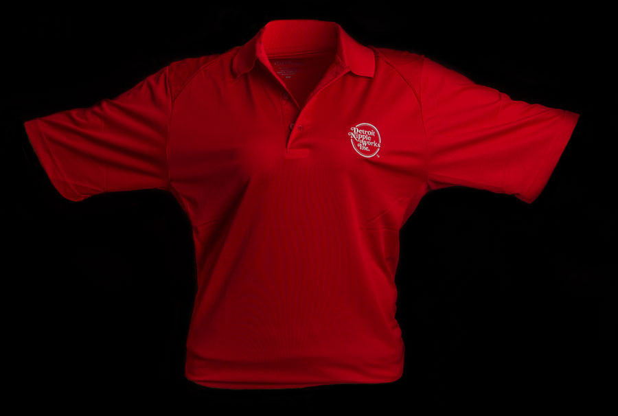 Detroit Nipple Works Red Polo Shirt